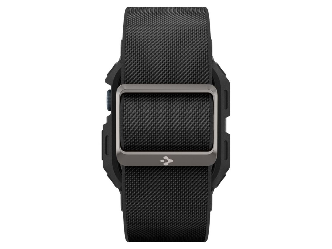 Funda Spigen Lite Fit Pro con correa para Apple Watch 4 / 5 / 6 / 7 / 8 / 9 / SE (44 / 45 mm) - Negr