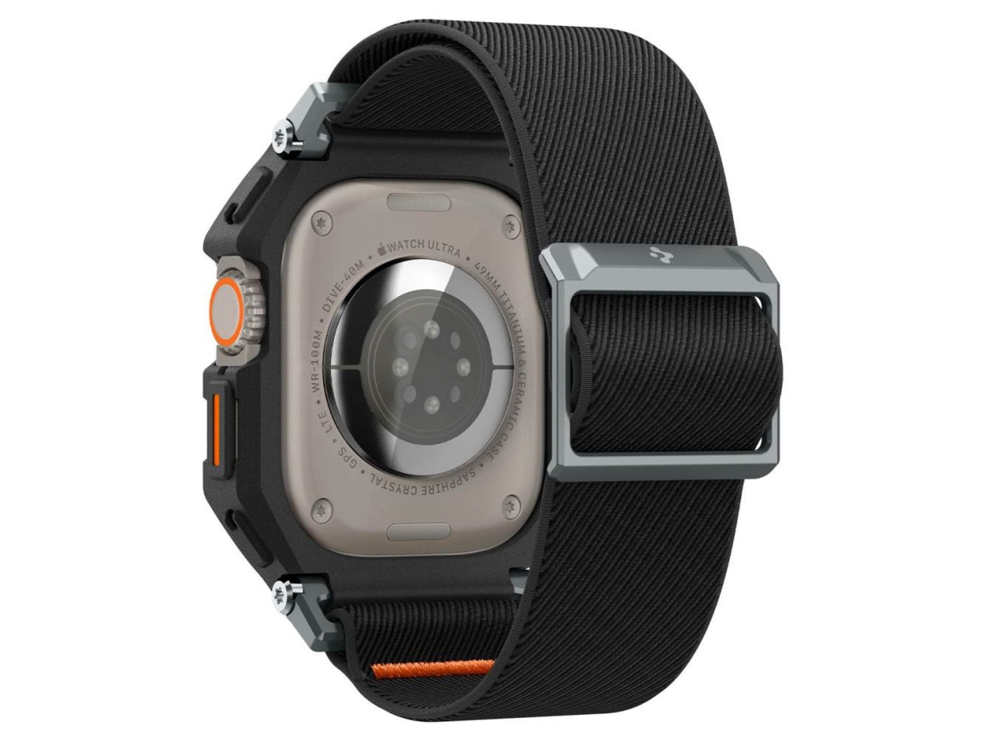 Spigen Lite Fit Pro Case with Strap for Apple Watch Ultra 1 / 2 (49mm) - Matte Black