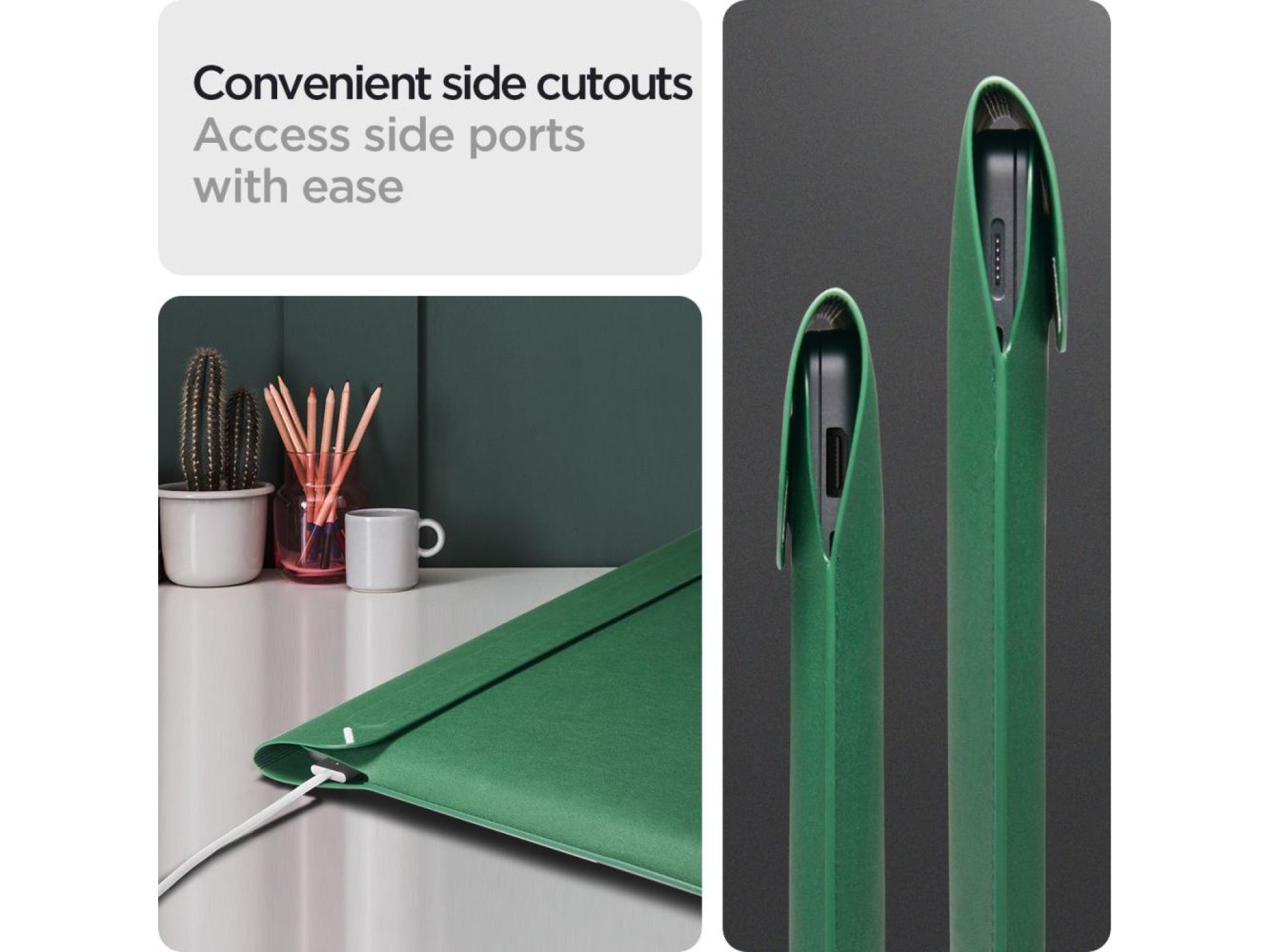 Maletín para portátil Spigen Valentinus 15-16'' - Verde