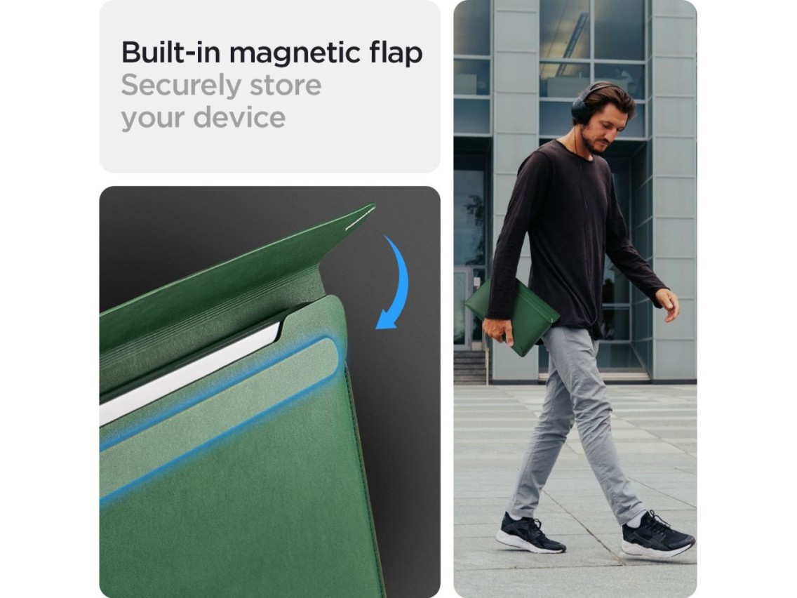 Maletín para portátil Spigen Valentinus 15-16'' - Verde