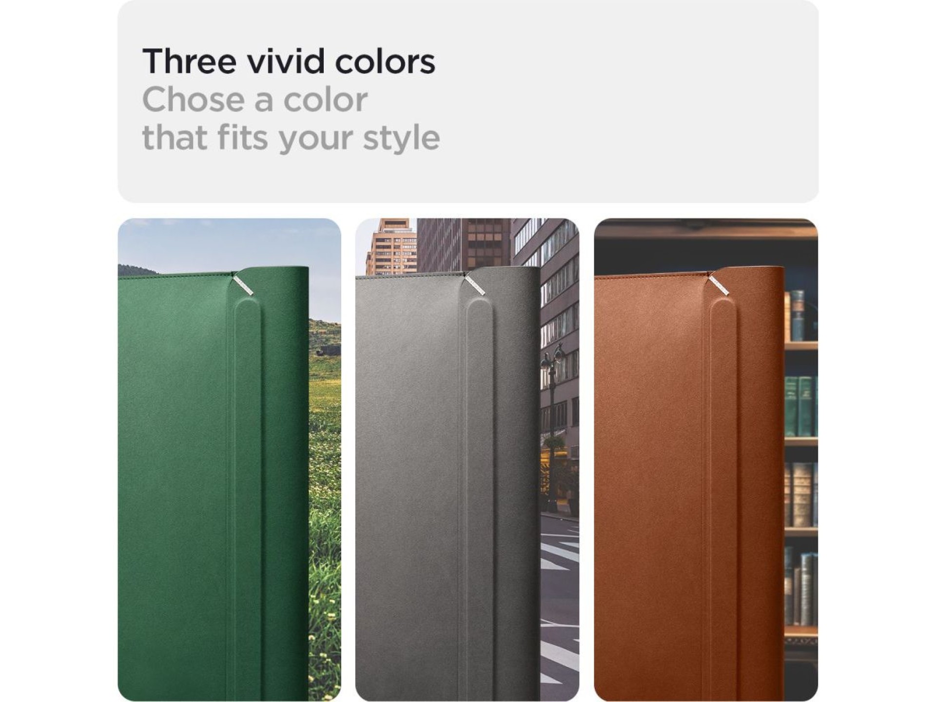 Maletín para portátil Spigen Valentinus 15-16'' - Verde