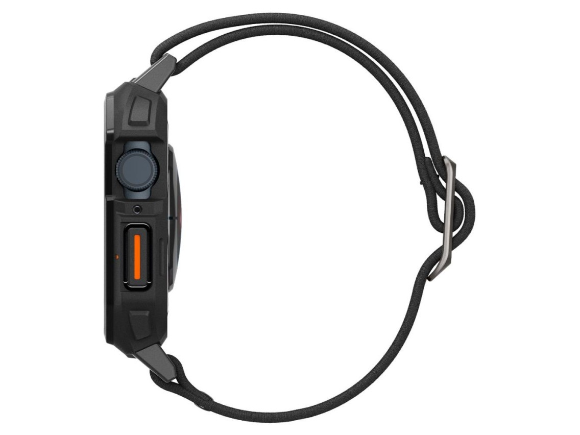 Funda Spigen Lite Fit Pro con correa para Apple Watch 4 / 5 / 6 / 7 / 8 / 9 / SE (44 / 45 mm) - Negr