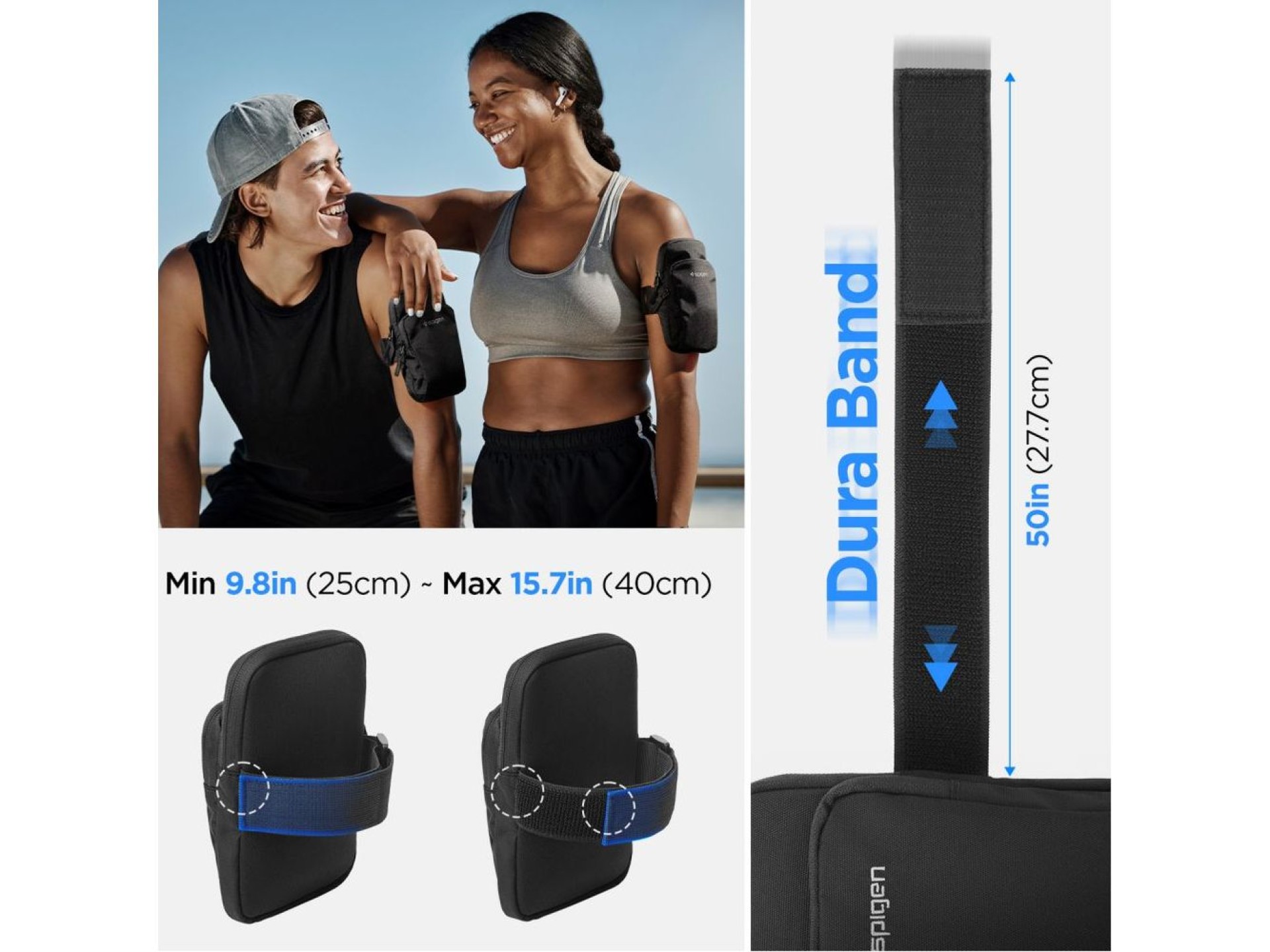 Braçadeira Spigen Dynamic Shield A702 - Preta