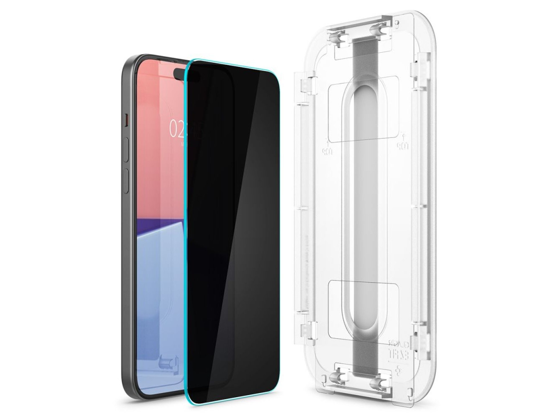 Spigen Glas.tR EZ Fit Privacy Tempered Glass for iPhone 15 Plus