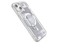 Capa Spigen Ultra Hybrid Mag com MagSafe para iPhone 15 Plus - Branca (Estampa Zero One) Capa Spigen Ultra Hybrid Mag com MagSafe para iPhone 15 Plus - Branca (Estampa Zero One)