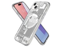 Capa Spigen Ultra Hybrid Mag com MagSafe para iPhone 15 Plus - Branca (Estampa Zero One) Capa Spigen Ultra Hybrid Mag com MagSafe para iPhone 15 Plus - Branca (Estampa Zero One)