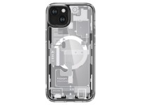 Capa Spigen Ultra Hybrid Mag com MagSafe para iPhone 15 Plus - Branca (Estampa Zero One) Capa Spigen Ultra Hybrid Mag com MagSafe para iPhone 15 Plus - Branca (Estampa Zero One)