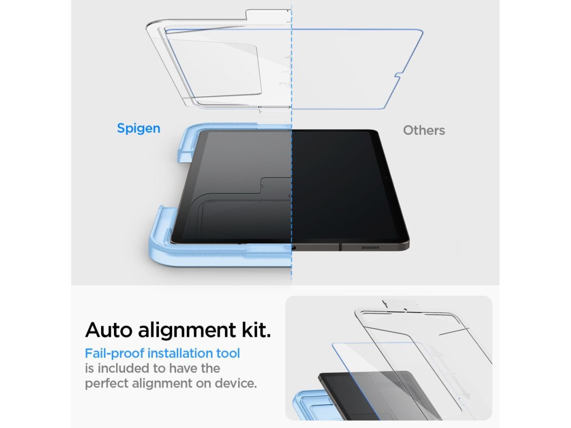 Spigen Glas.tR EZ Fit Película de Vidro Temperado para Samsung Galaxy Tab S9 11'' X710 / X716B