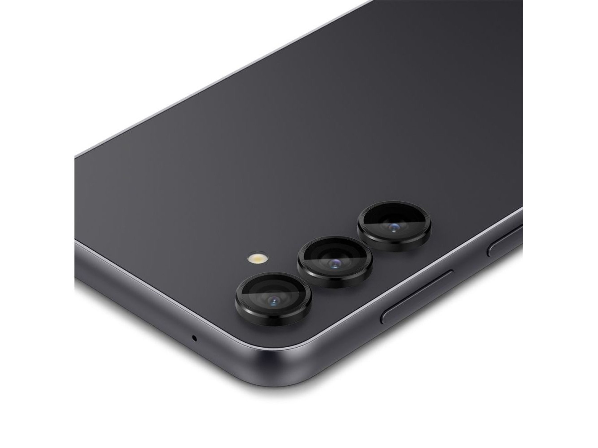 Protector de cámara Spigen Glas.tR EZ Fit Optik para Samsung Galaxy S23 FE - Negro, 2 unidades.