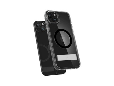 Funda Spigen Ultra Hybrid S MagSafe con soporte para iPhone 15 - Negra