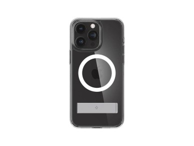 Spigen Ultra Hybrid S MagSafe Case with Stand for iPhone 15 Pro - Transparent Spigen Ultra Hybrid S MagSafe Case with Stand for iPhone 15 Pro - Transparent