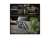 Spigen Ultra Hybrid S MagSafe Case with Stand for iPhone 15 Pro - Transparent Spigen Ultra Hybrid S MagSafe Case with Stand for iPhone 15 Pro - Transparent
