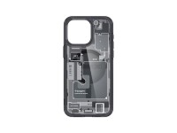 Capa Spigen Ultra Hybrid Mag com MagSafe para iPhone 15 Pro - Cinza Escuro (Padrão Zero One) Capa Spigen Ultra Hybrid Mag com MagSafe para iPhone 15 Pro - Cinza Escuro (Padrão Zero One)