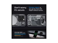 Capa Spigen Ultra Hybrid Mag com MagSafe para iPhone 15 Pro - Cinza Escuro (Padrão Zero One) Capa Spigen Ultra Hybrid Mag com MagSafe para iPhone 15 Pro - Cinza Escuro (Padrão Zero One)