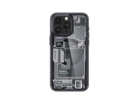 Capa Spigen Ultra Hybrid Mag com MagSafe para iPhone 15 Pro - Cinza Escuro (Padrão Zero One) Capa Spigen Ultra Hybrid Mag com MagSafe para iPhone 15 Pro - Cinza Escuro (Padrão Zero One)