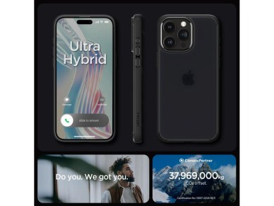 Spigen Ultra Hybrid iPhone 15 Pro Case - Clear Black Spigen Ultra Hybrid iPhone 15 Pro Case - Clear Black