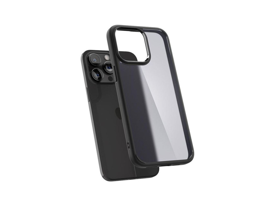 Funda Spigen Ultra Hybrid para iPhone 15 Pro - Transparente negra