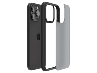 Spigen Ultra Hybrid iPhone 15 Pro Case - Clear Black Spigen Ultra Hybrid iPhone 15 Pro Case - Clear Black