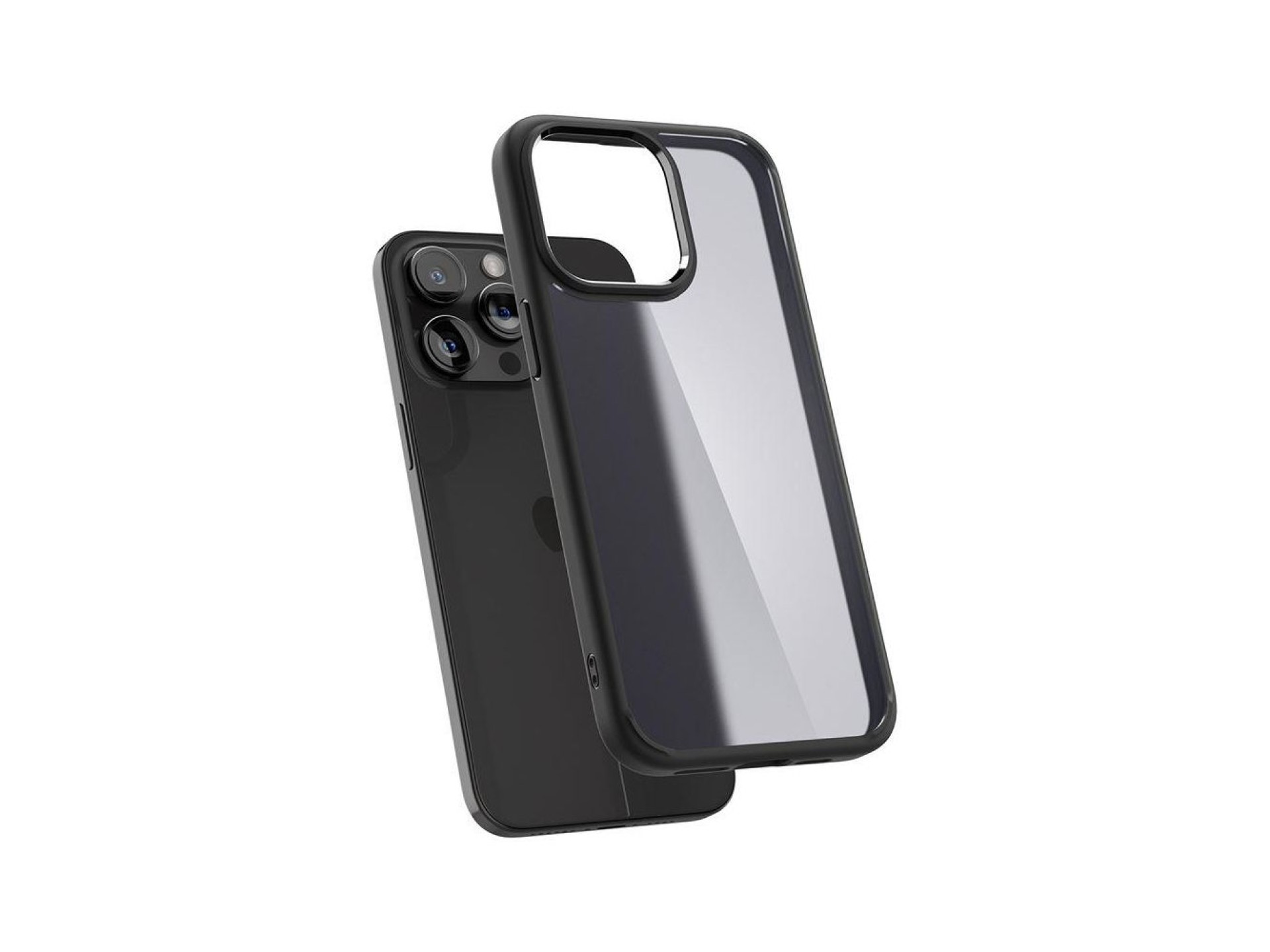 Funda Spigen Ultra Hybrid para iPhone 15 Pro - Transparente negra