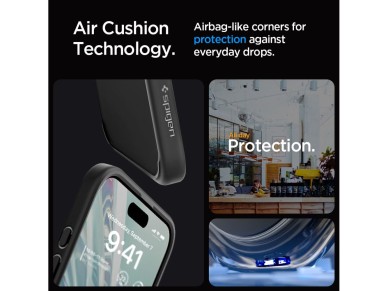 Spigen Ultra Hybrid iPhone 15 Pro Case - Clear Black Spigen Ultra Hybrid iPhone 15 Pro Case - Clear Black