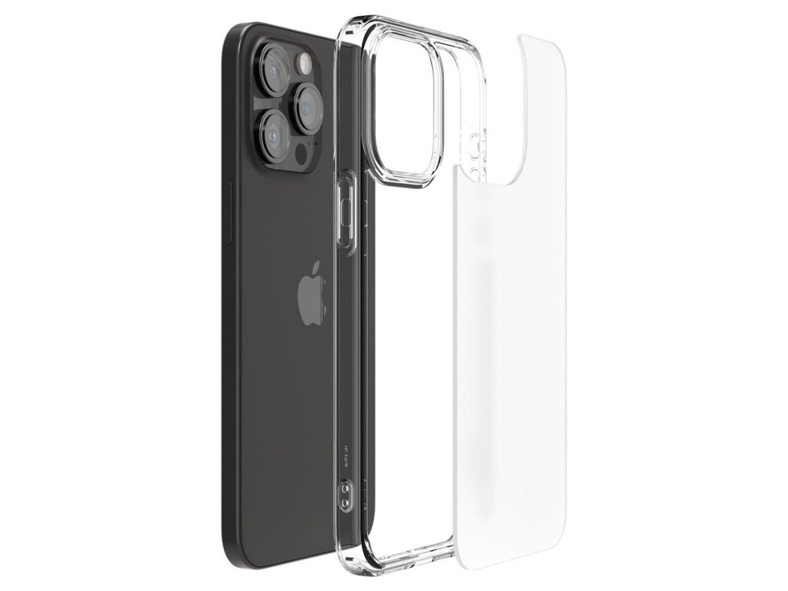 Capa Spigen Ultra Hybrid para iPhone 15 Pro - Transparente Fosca