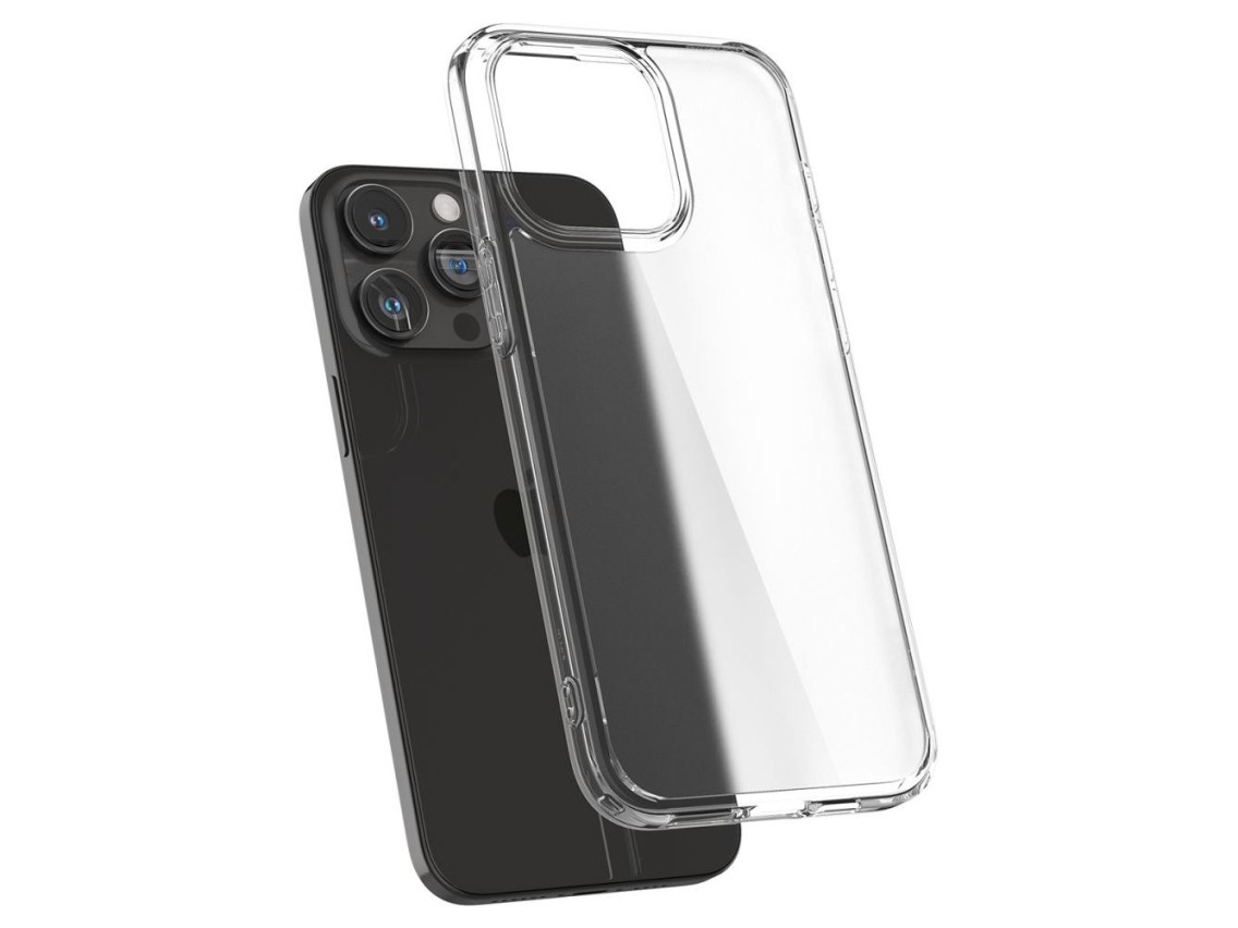 Capa Spigen Ultra Hybrid para iPhone 15 Pro - Transparente Fosca