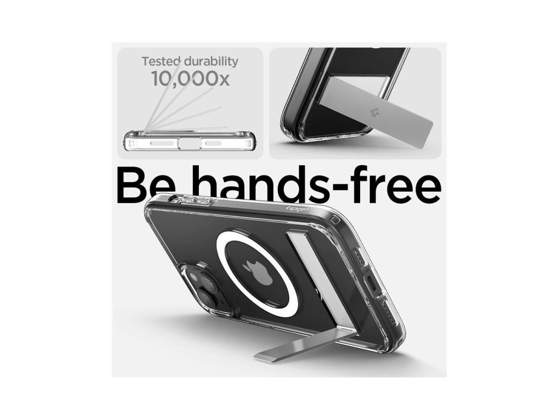 Funda Spigen Ultra Hybrid S MagSafe, transparente - iPhone 15 Plus