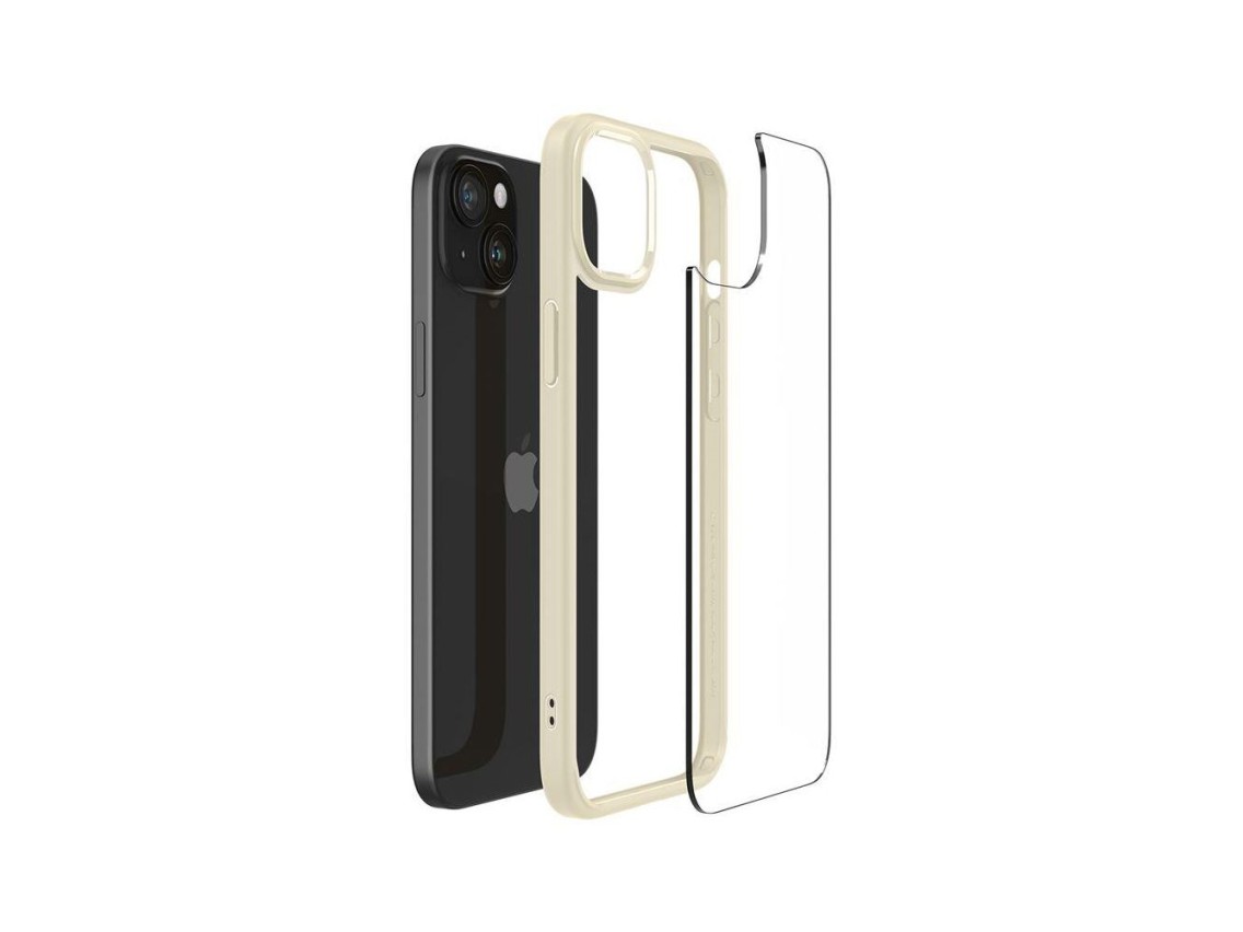 Funda Spigen Ultra Hybrid para iPhone 15 Plus - Beige