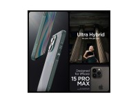 Spigen Ultra Hybrid iPhone 15 Pro Max Case - Dark Green Spigen Ultra Hybrid iPhone 15 Pro Max Case - Dark Green
