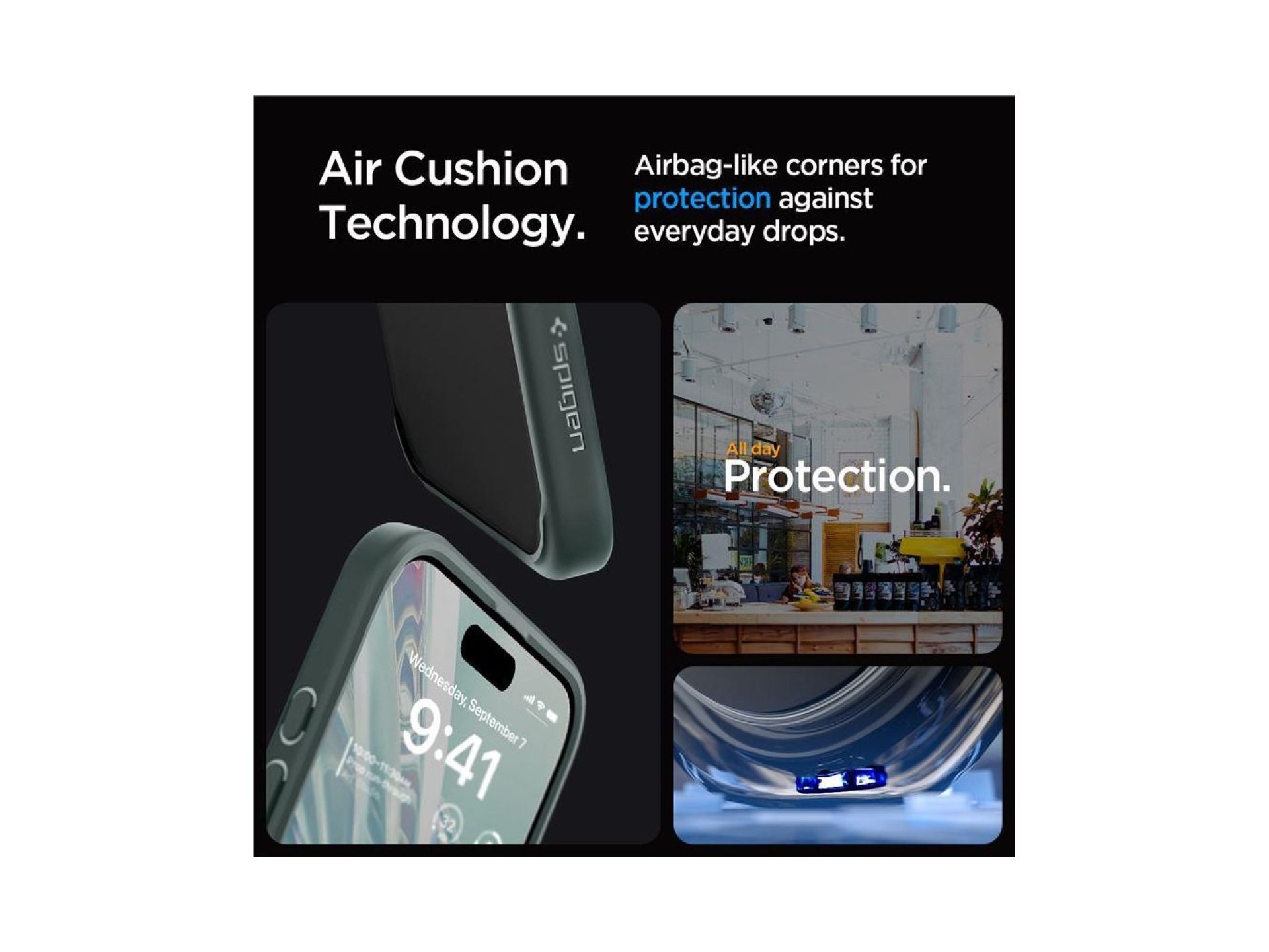 Spigen Ultra Hybrid iPhone 15 Pro Max Case - Dark Green