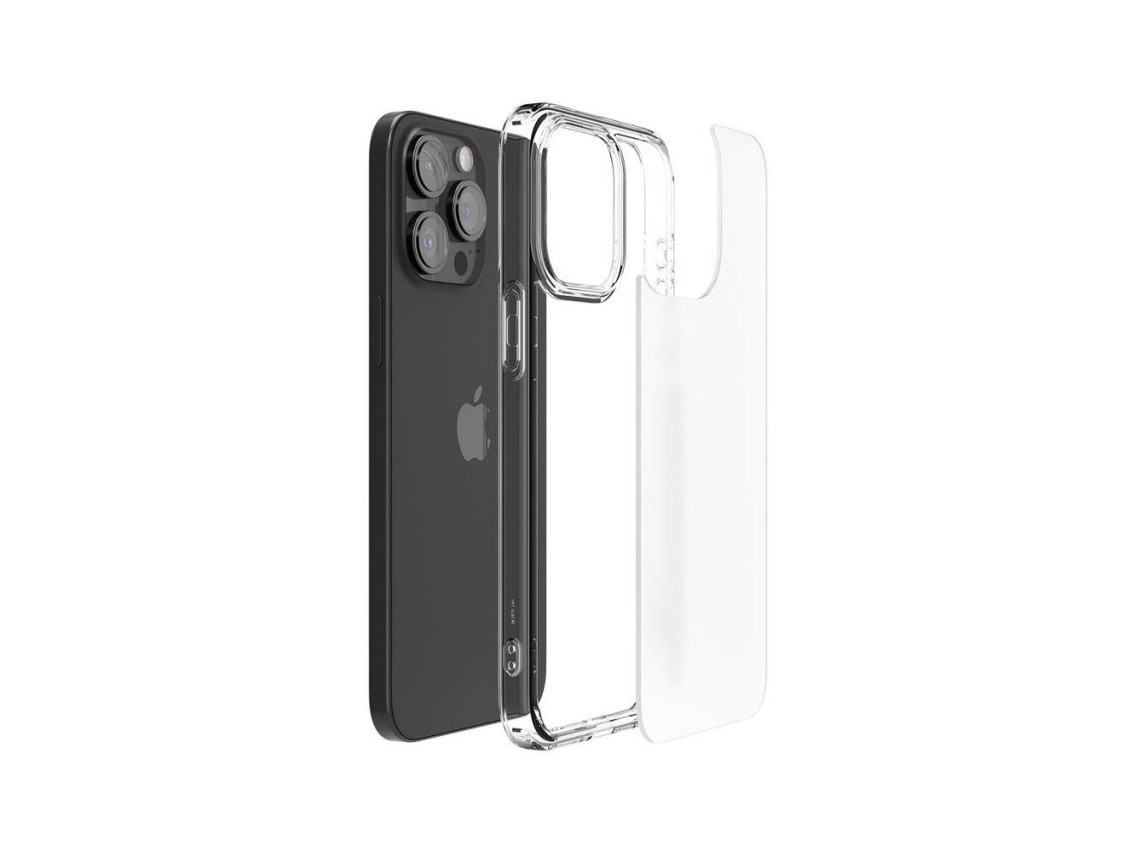 Capa Spigen Ultra Hybrid para iPhone 15 Pro Max - Transparente Fosca