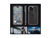 Capa Spigen Ultra Hybrid para iPhone 15 Pro Max - Transparente Fosca Capa Spigen Ultra Hybrid para iPhone 15 Pro Max - Transparente Fosca