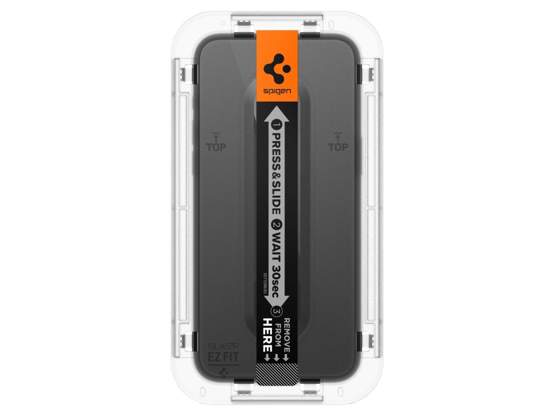 Protector de pantalla de vidrio templado Spigen Glas.tR EZ Fit FC para iPhone 15 Plus - Negro