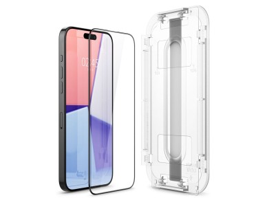 Spigen Glas.tR EZ Fit FC Tempered Glass for iPhone 15 Pro Max - Black Spigen Glas.tR EZ Fit FC Tempered Glass for iPhone 15 Pro Max - Black