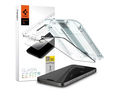 Spigen Glas.tR EZ Fit FC Tempered Glass for iPhone 15 Pro Max - Black Spigen Glas.tR EZ Fit FC Tempered Glass for iPhone 15 Pro Max - Black