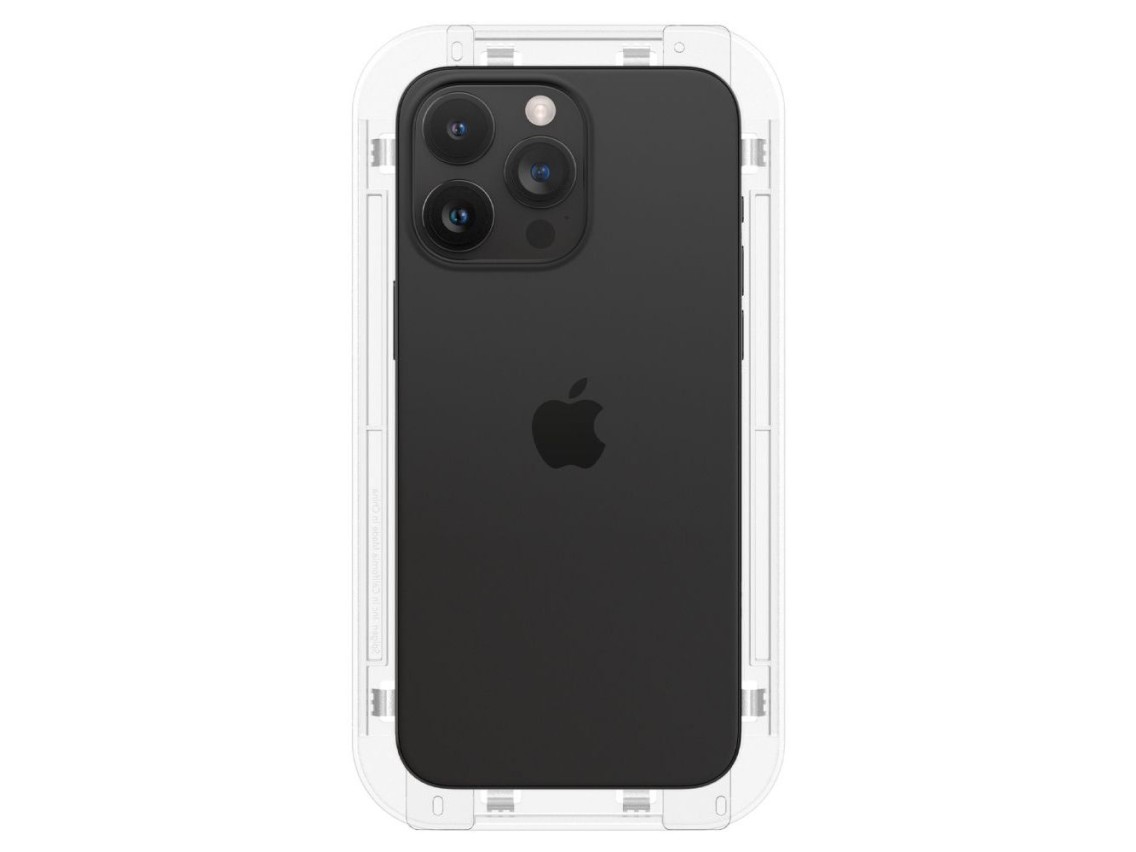 Spigen Glas.tR EZ Fit FC Tempered Glass for iPhone 15 Pro Max - Black 2 pcs.