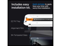 Spigen Glas.tR EZ Fit FC Tempered Glass for iPhone 15 Pro Max - Black 2 pcs. Spigen Glas.tR EZ Fit FC Tempered Glass for iPhone 15 Pro Max - Black 2 pcs.