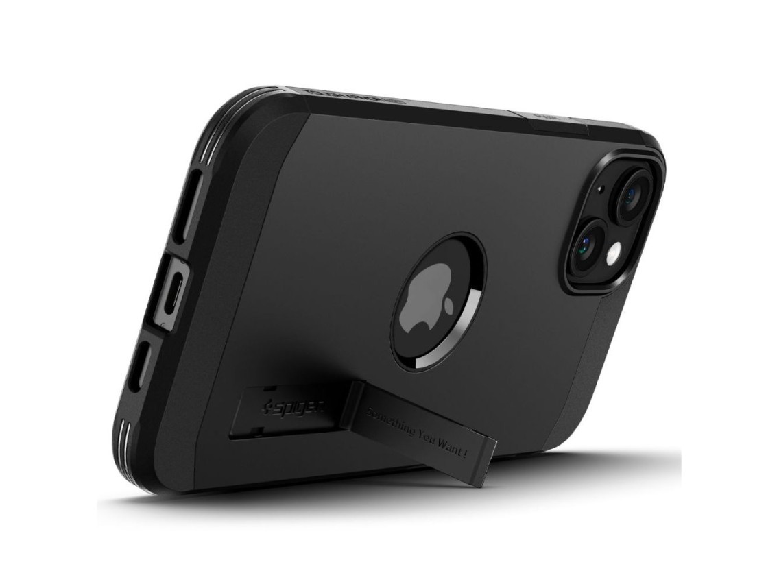 Capa Spigen Tough Armor MagSafe para iPhone 15 - preta
