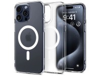 Capa Spigen Ultra Hybrid Mag com MagSafe para iPhone 15 Pro - Transparente Fosca Capa Spigen Ultra Hybrid Mag com MagSafe para iPhone 15 Pro - Transparente Fosca
