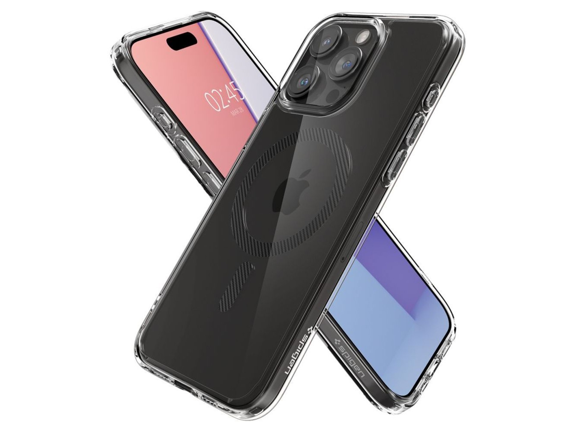 Spigen Ultra Hybrid Mag Case with MagSafe for iPhone 15 Pro - Gray