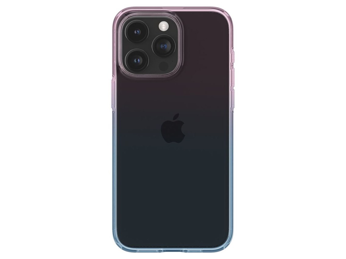 Capa Spigen Liquid Crystal para iPhone 15 Pro - Rosa/Azul