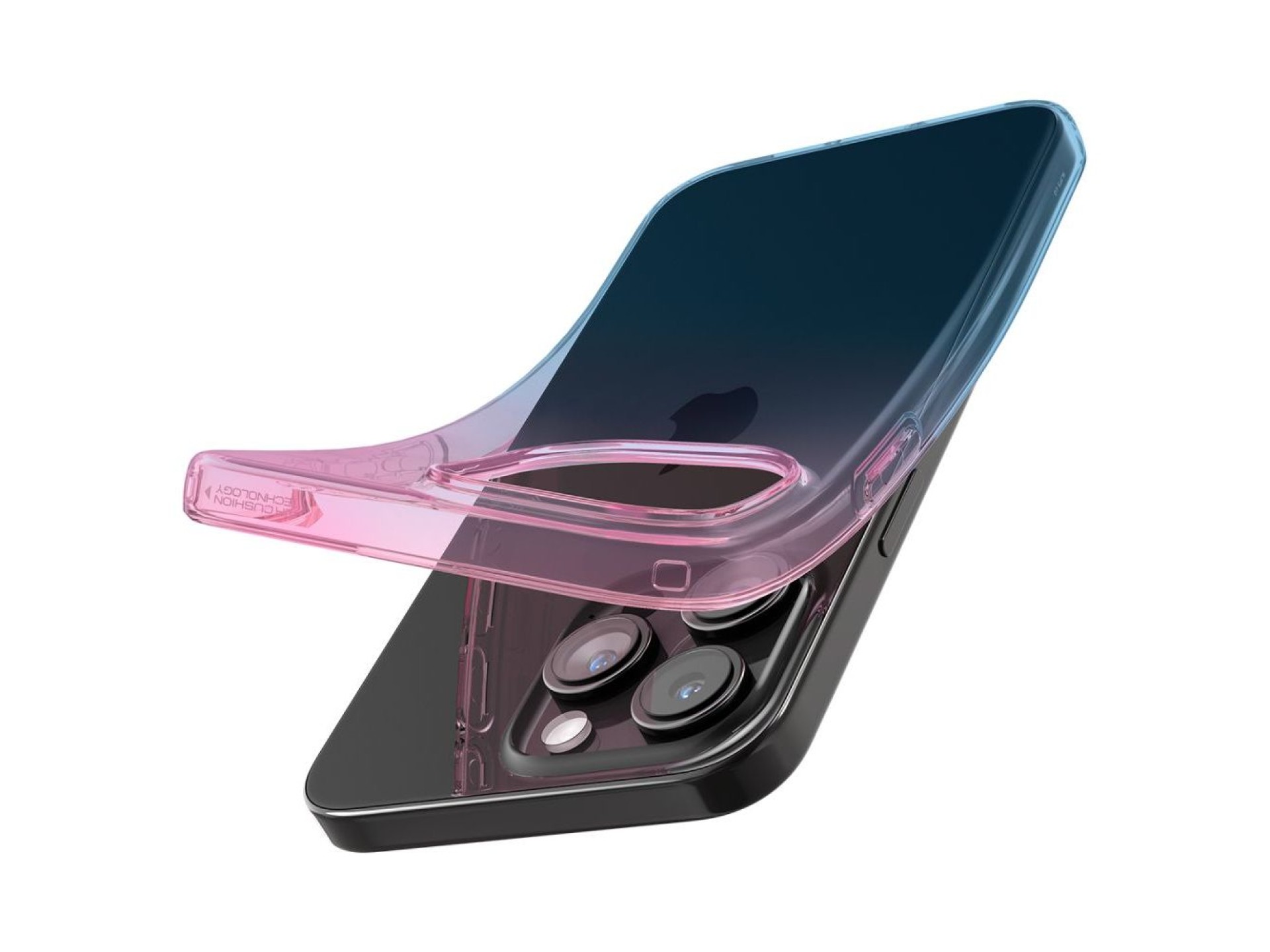 Capa Spigen Liquid Crystal para iPhone 15 Pro - Rosa/Azul