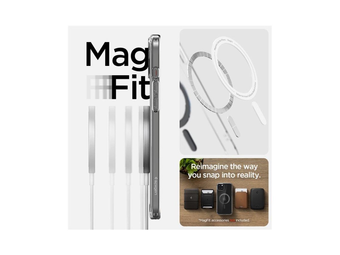Spigen Ultra Hybrid MagSafe case for iPhone 15 Plus - carbon