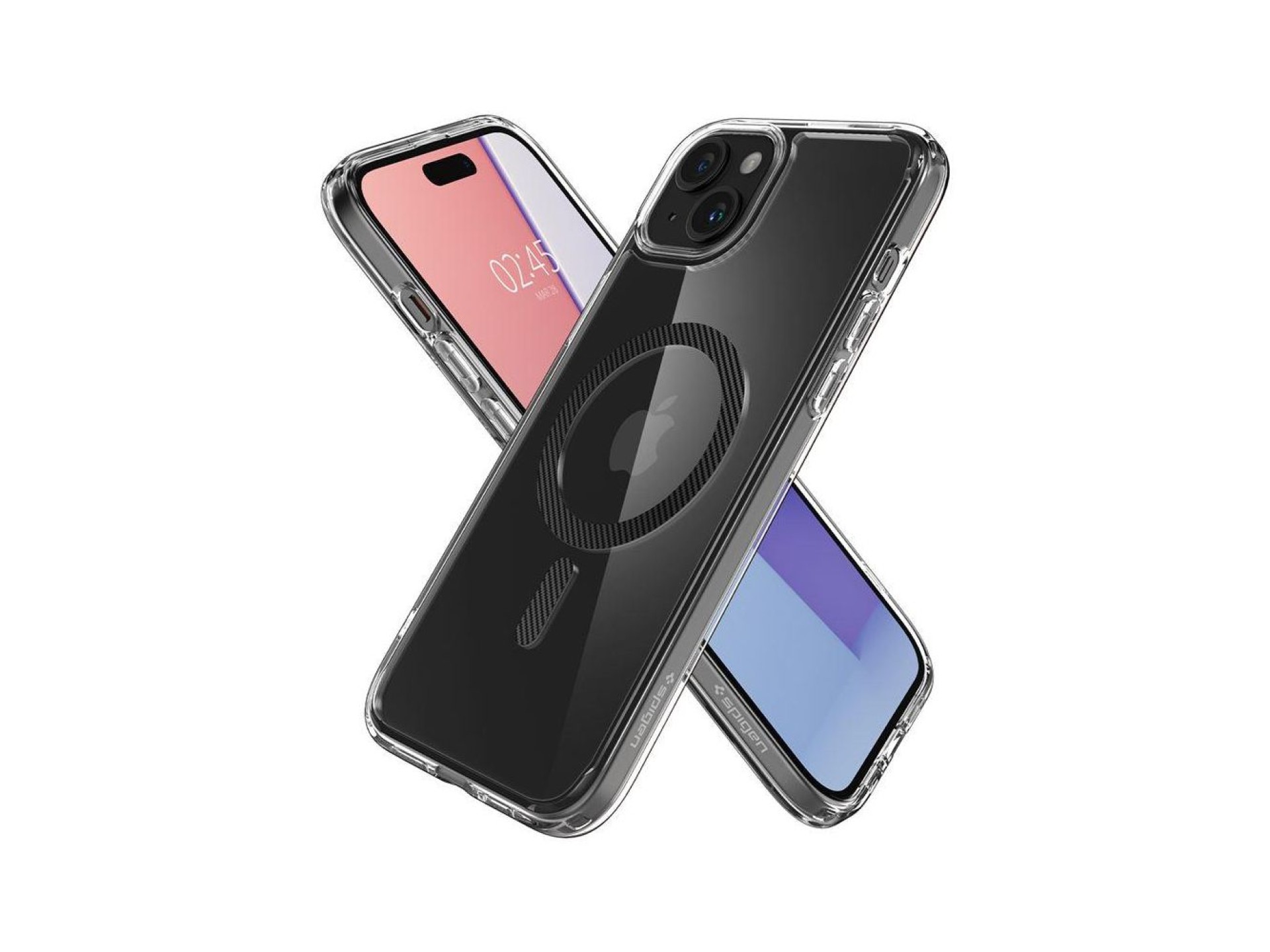 Spigen Ultra Hybrid MagSafe case for iPhone 15 Plus - carbon