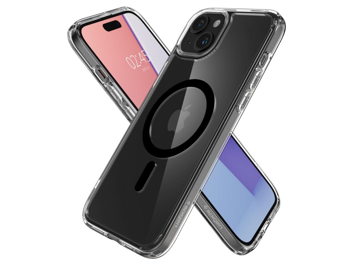Spigen Ultra Hybrid Mag Case with MagSafe for iPhone 15 Plus - Black
