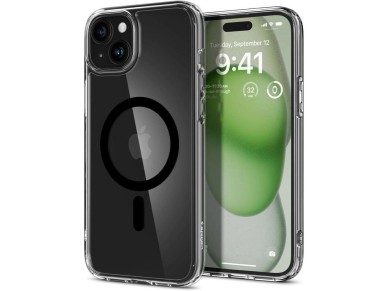 Capa Spigen Ultra Hybrid Mag com MagSafe para iPhone 15 Plus - Preta
