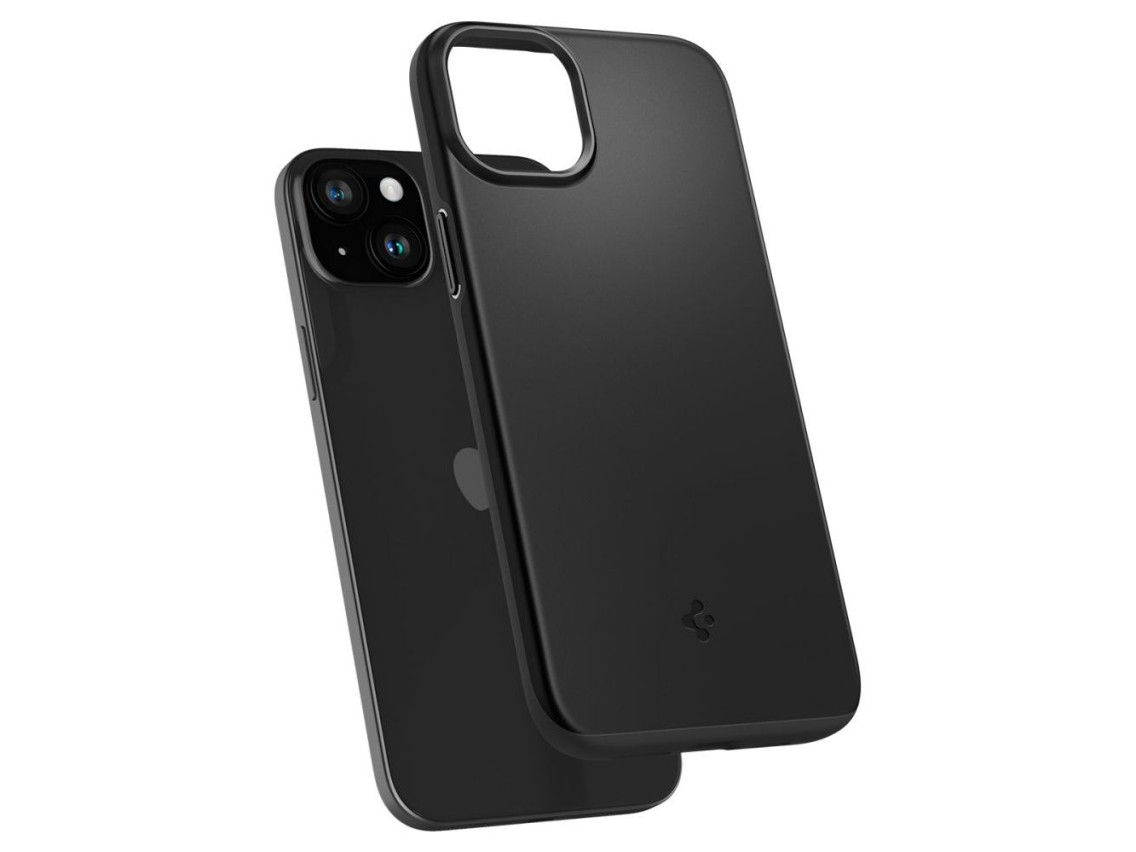 Capa Spigen Thin Fit para iPhone 15 Plus - Preta