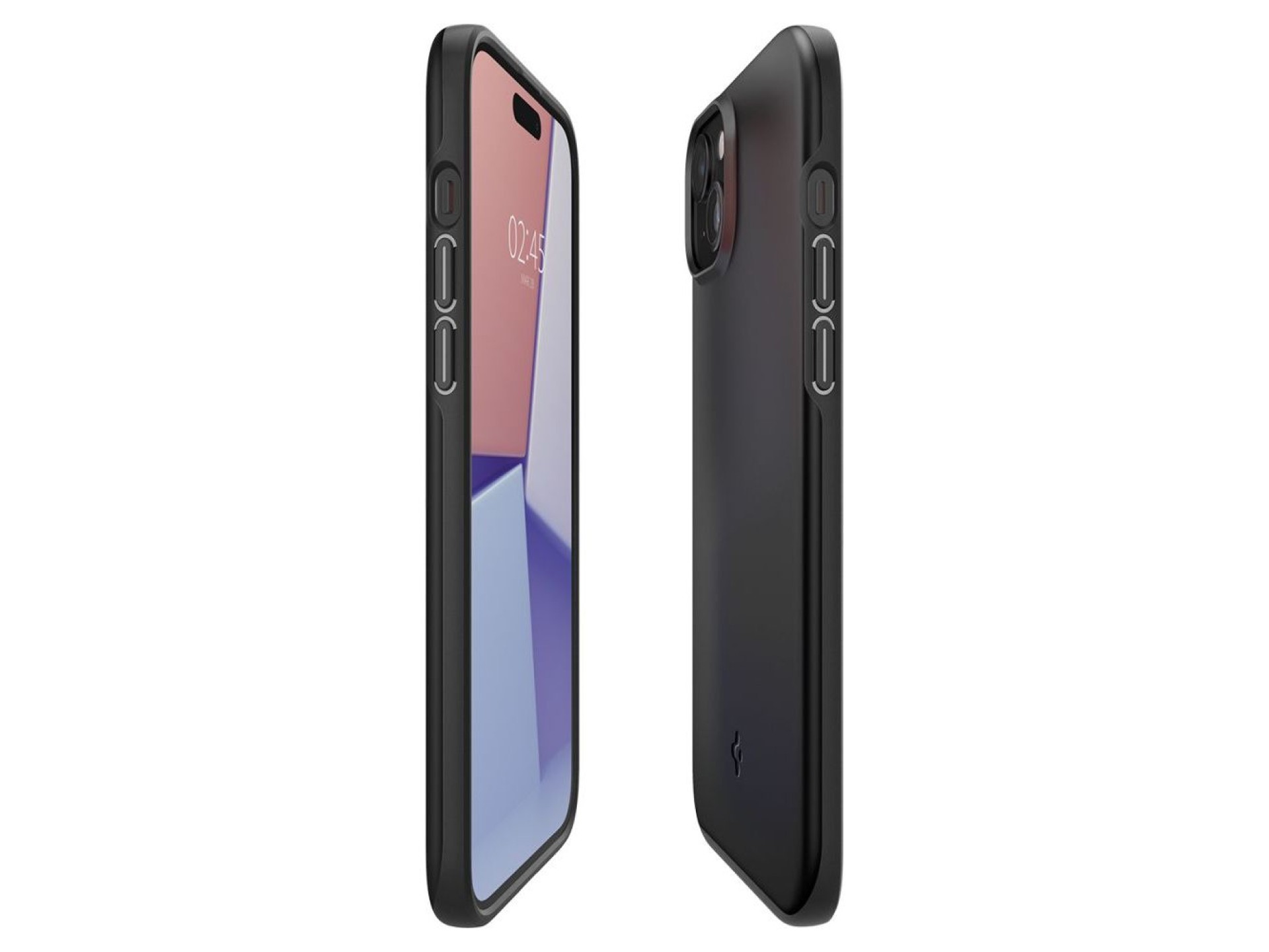 Capa Spigen Thin Fit para iPhone 15 Plus - Preta