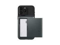 Funda Spigen Slim Armor CS para iPhone 15 Pro Max - Verde oscuro Funda Spigen Slim Armor CS para iPhone 15 Pro Max - Verde oscuro