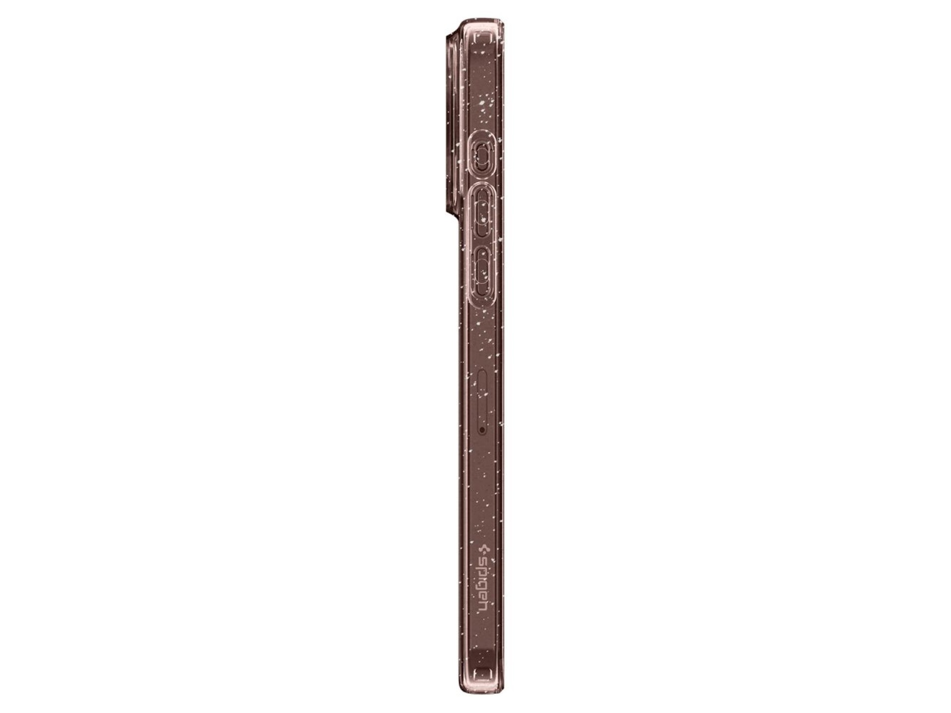 Capa Spigen Liquid Crystal Glitter para iPhone 15 Pro Max - Rosa/Transparente